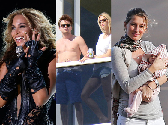 Beyonce, Leonardo DiCaprio, Gisele Bundchen, Vivian Beyonce, Leonardo DiCaprio, Gisele Bundchen, Vivian